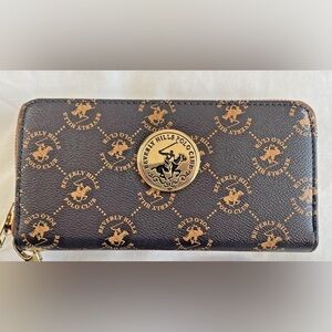 Beverly Hills Polo Club Brown and Gold Wallet